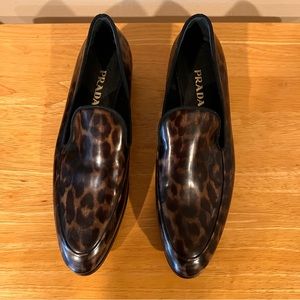 Prada! Never been worn! Prada leopard loafers.